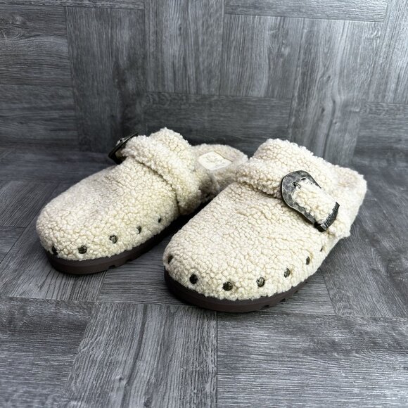 Blowfish Malibu Skylar Women's size 7 Fleeced Ivory Mules - Picture 3 of 8